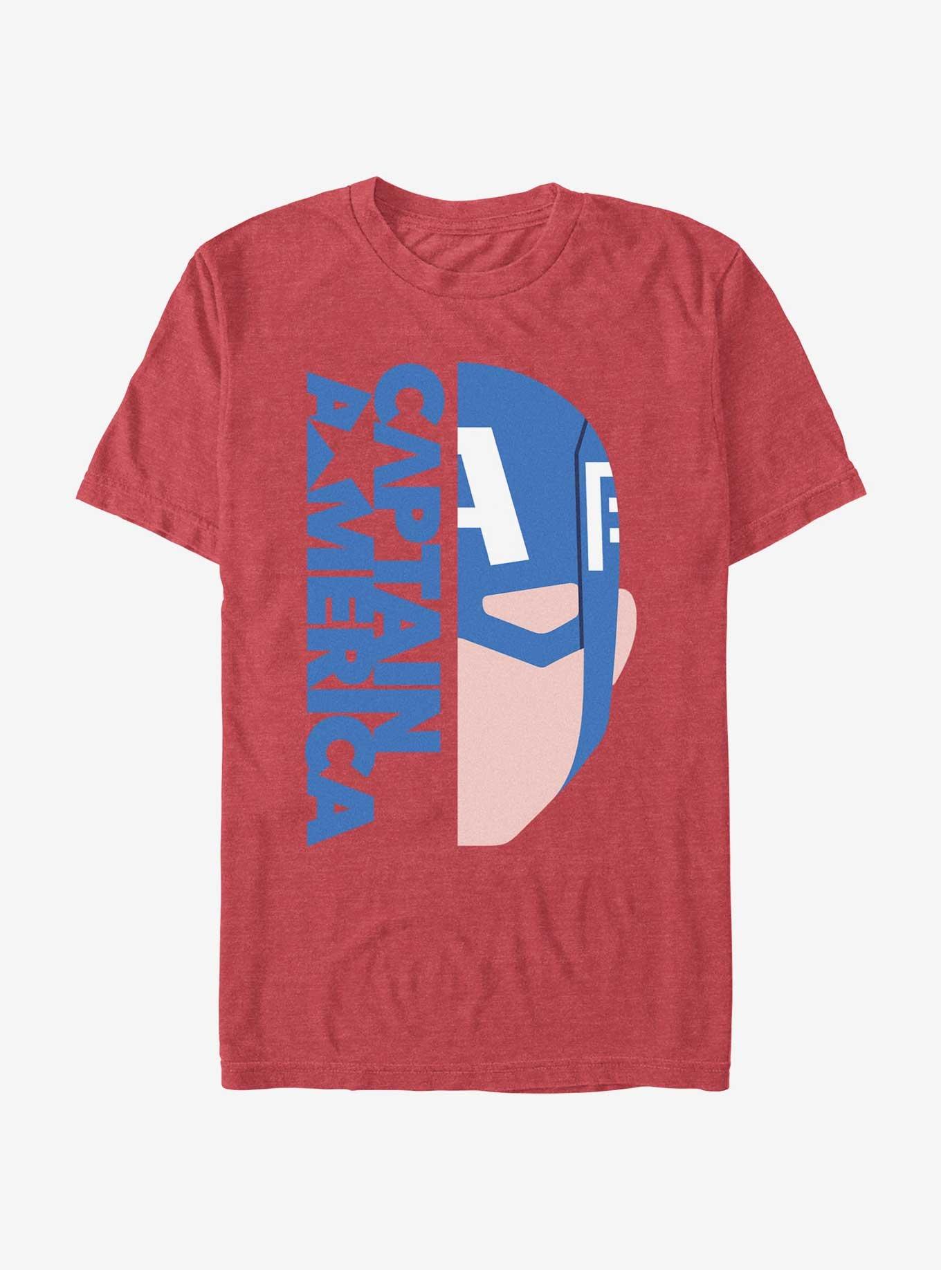 Marvel Captain America Face Minimal T-Shirt