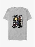 Marvel Captain Marvel Fly Grunge T-Shirt, ATH HTR, hi-res