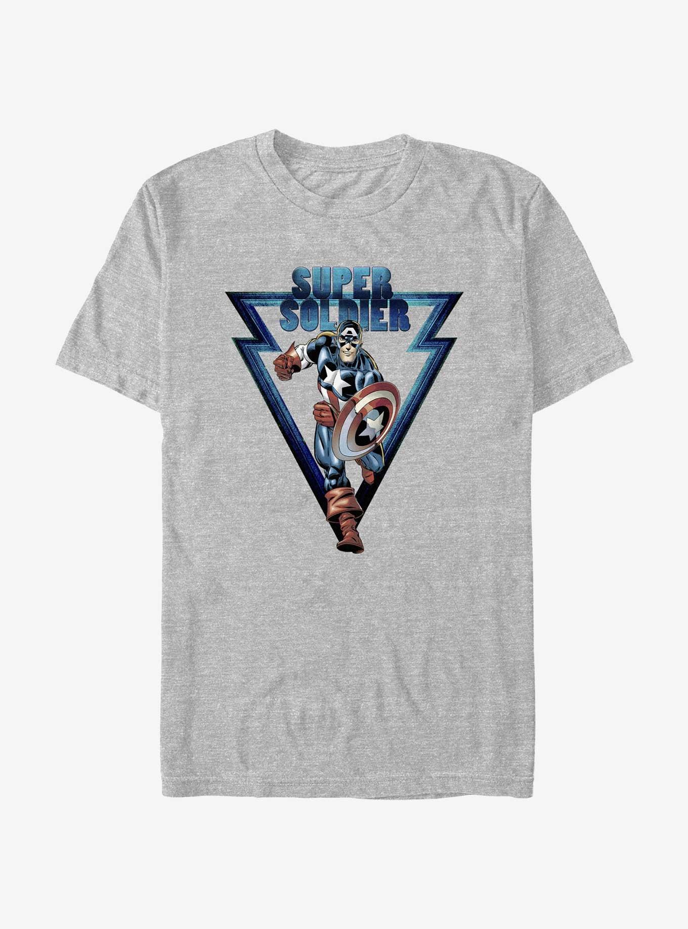 Marvel Captain America Super Soldier T-Shirt, ATH HTR, hi-res