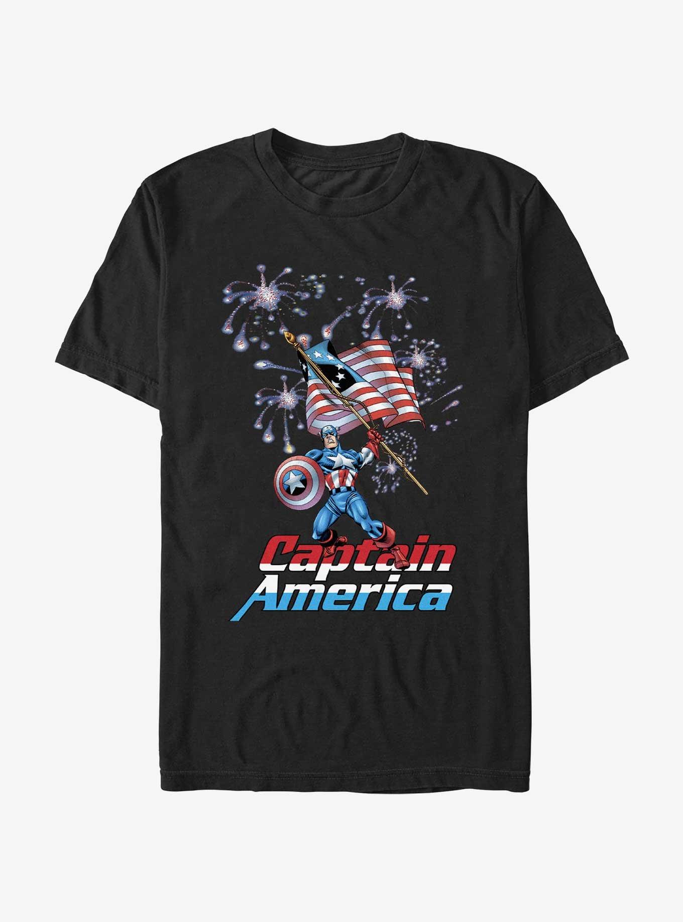 Marvel Captain America In Charge T-Shirt, BLACK, hi-res
