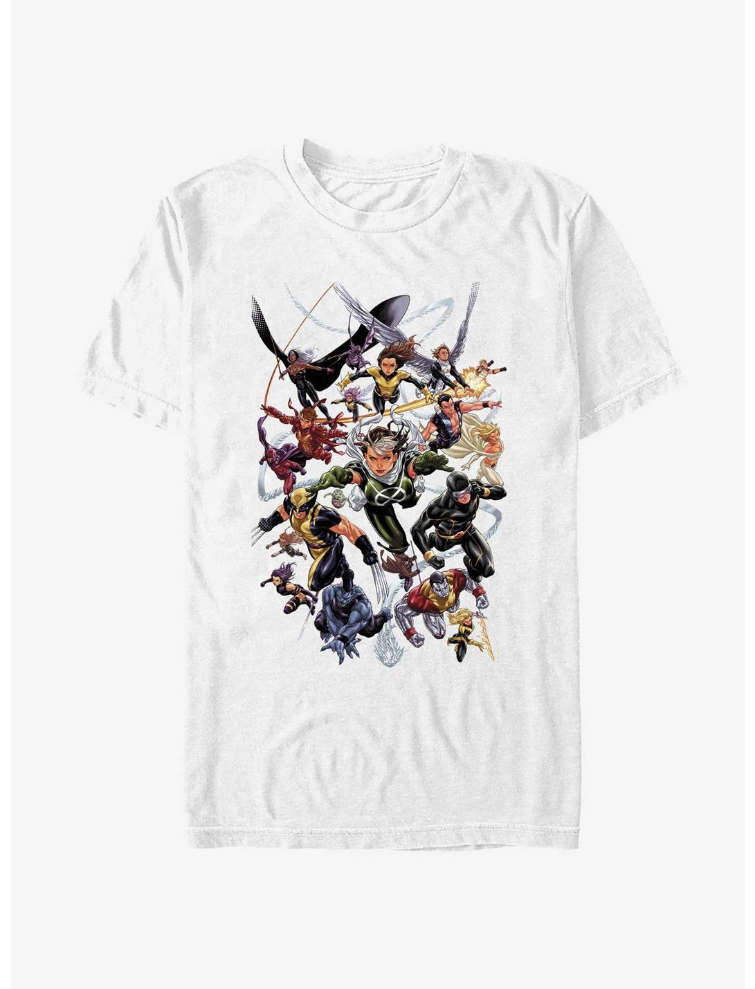 Marvel X-Men Flying Foward T-Shirt, WHITE, hi-res