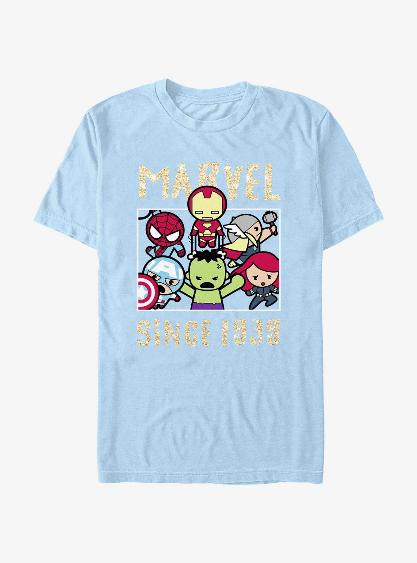 Marvel Avengers Chibi Marvel T-Shirt, LT BLUE, hi-res