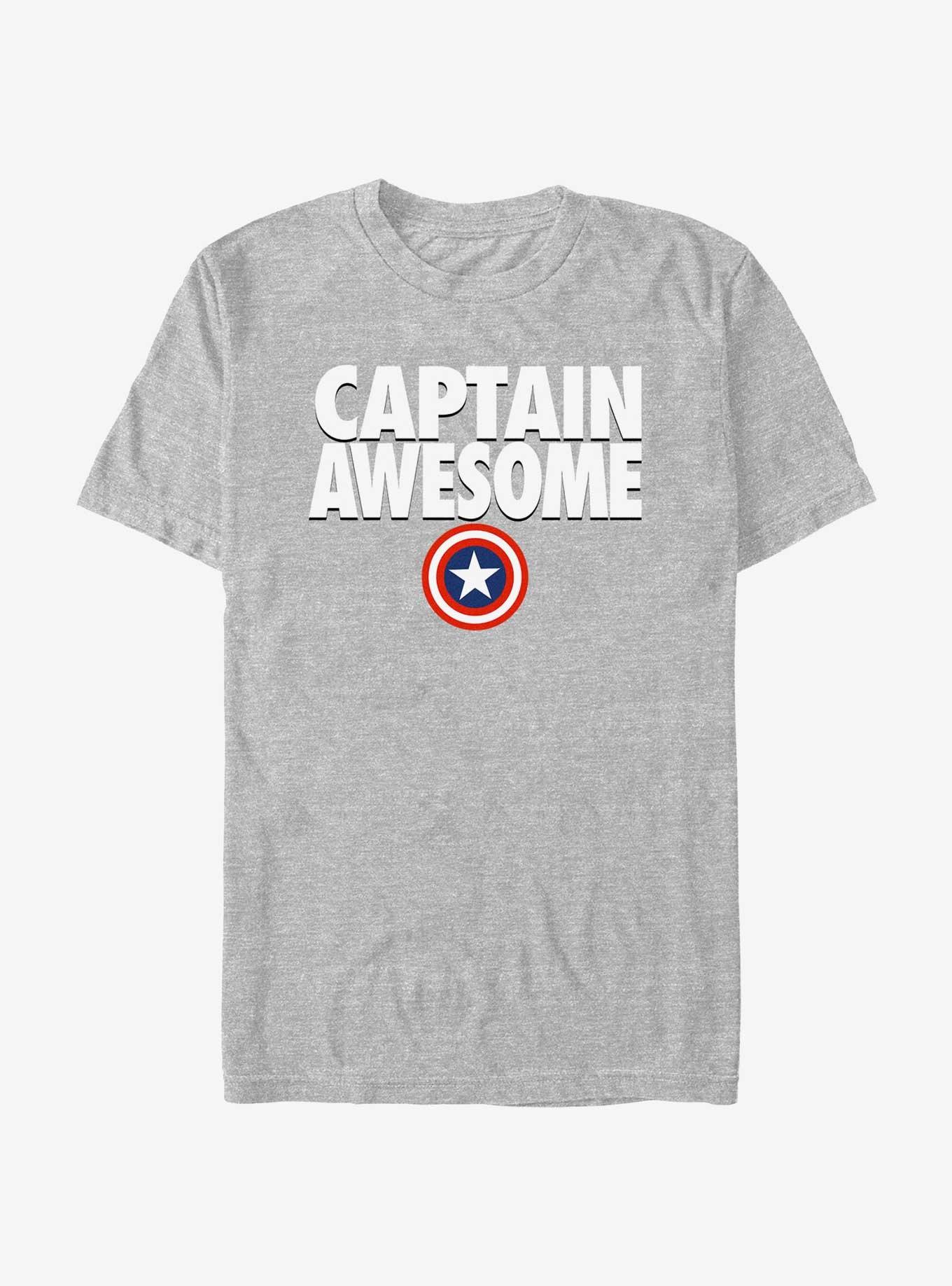 Marvel Captain America Captain Awesome T-Shirt, ATH HTR, hi-res