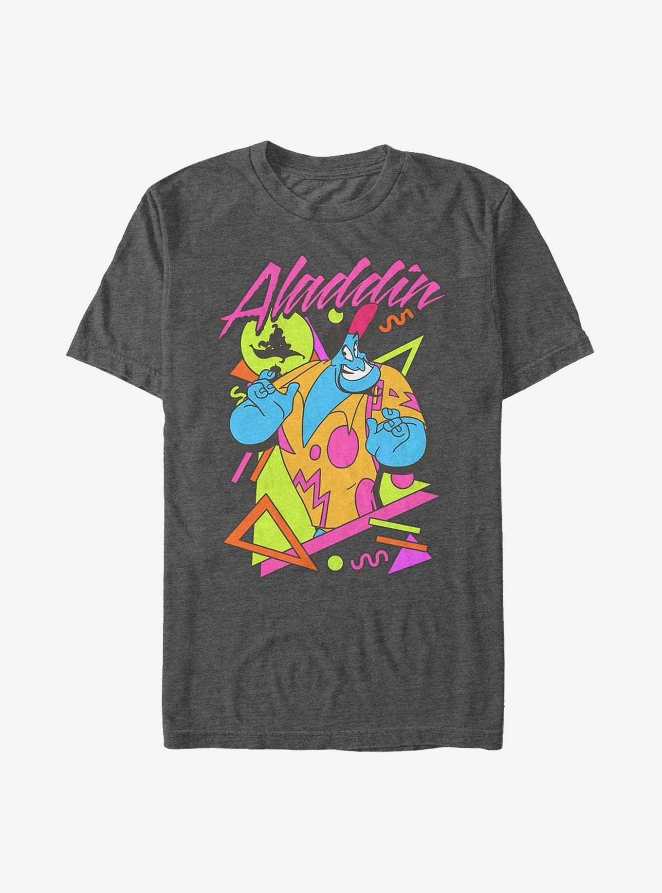 Disney Aladdin Genie On Vacation Big & Tall T-Shirt, CHAR HTR, hi-res