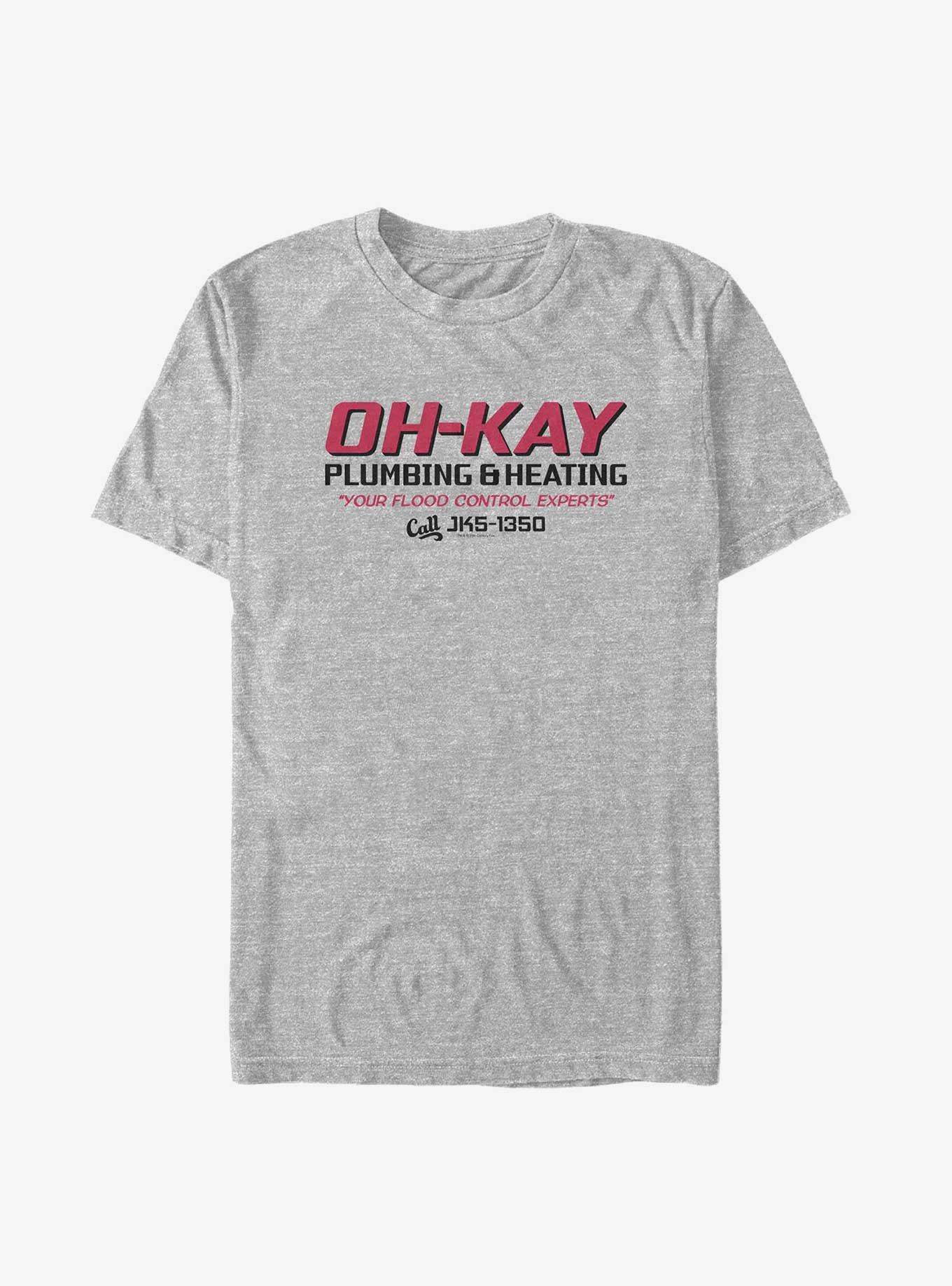 Home Alone Oh-Kay Plumbing Big & Tall T-Shirt, ATH HTR, hi-res