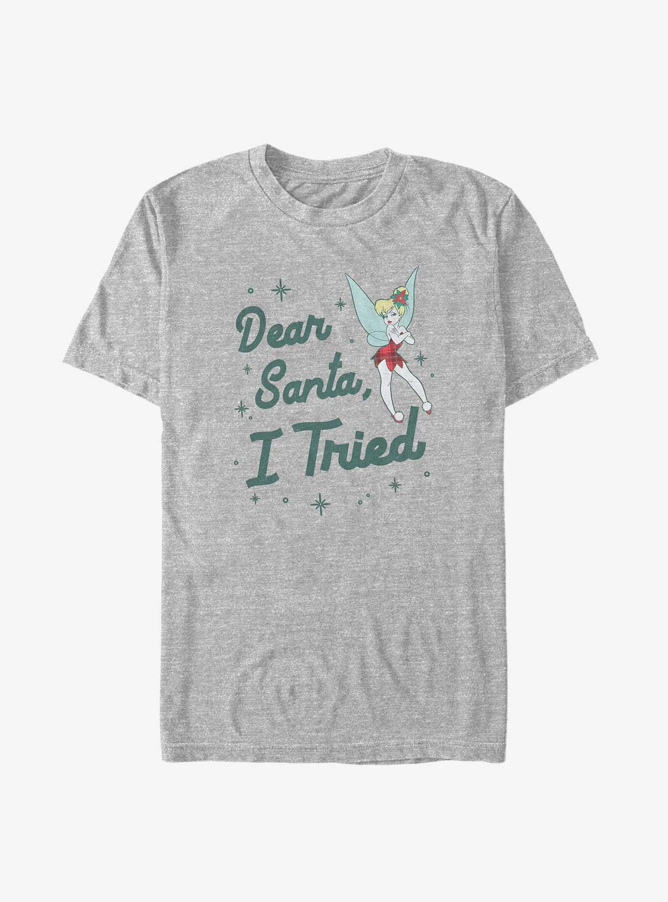 Disney Tinker Bell Dear Santa I Tried Big & Tall T-Shirt, ATH HTR, hi-res