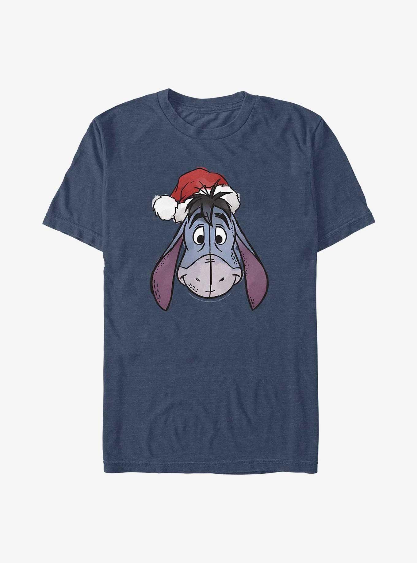 Disney Winnie The Pooh Santa Eeyore Big & Tall T-Shirt, NAVY HTR, hi-res