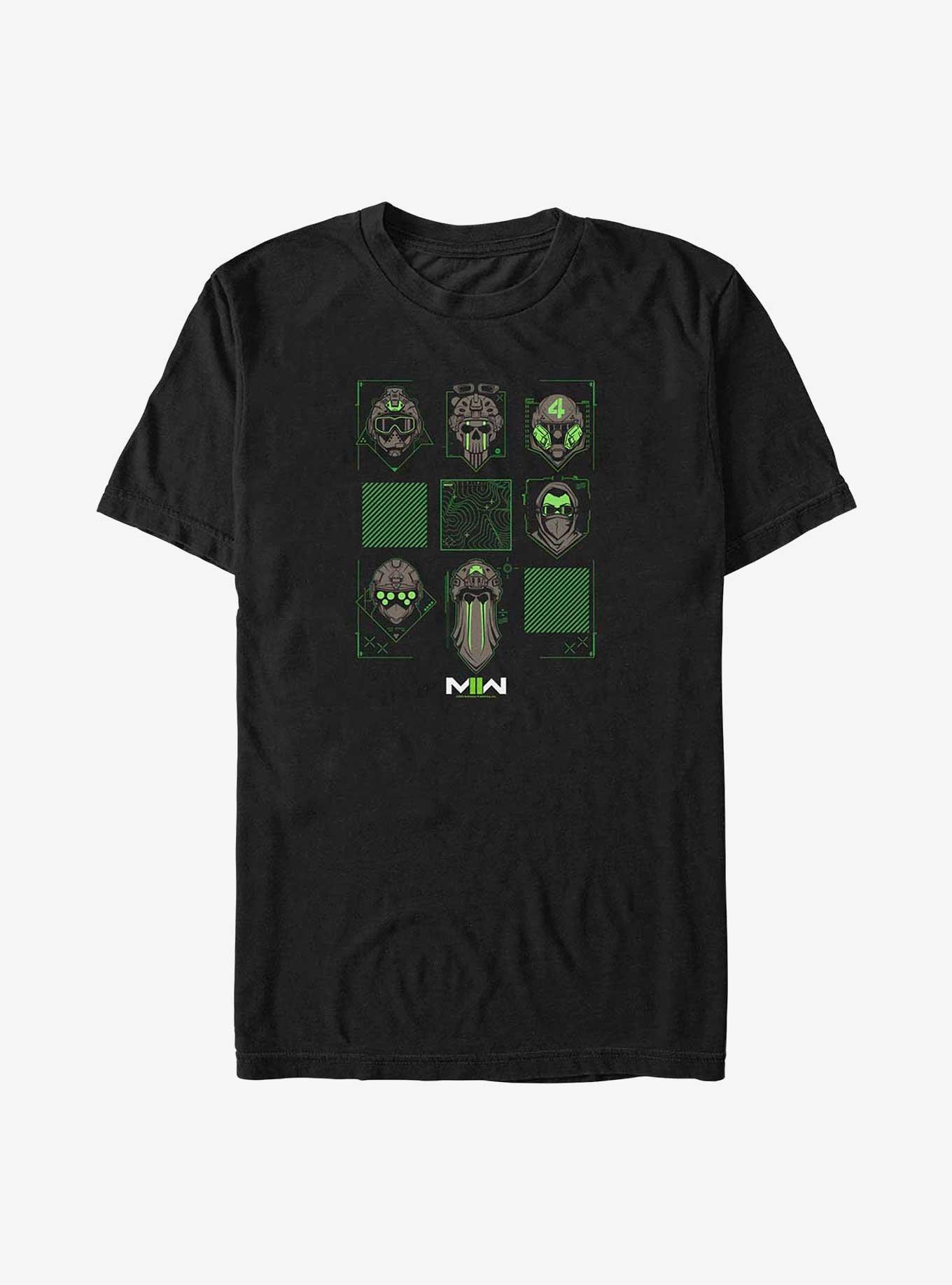 Call Of Duty Tactical Faces Big & Tall T-Shirt, BLACK, hi-res