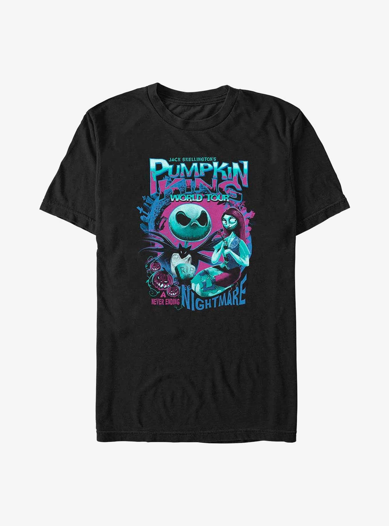 The Nightmare Before Christmas Pumpkin King World Tour Big & Tall T-Shirt, BLACK, hi-res