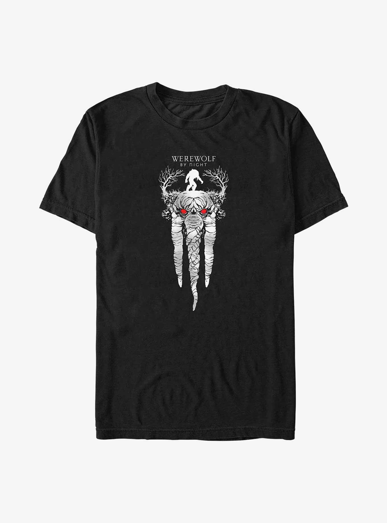 Marvel Studios' Special Presentation: Werewolf By Night Ted The Man-Thing Big & Tall T-Shirt, BLACK, hi-res