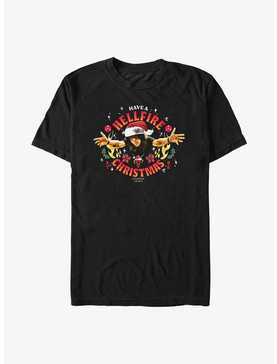Stranger Things Hellfire Christmas Santa Eddie Big & Tall T-Shirt, , hi-res