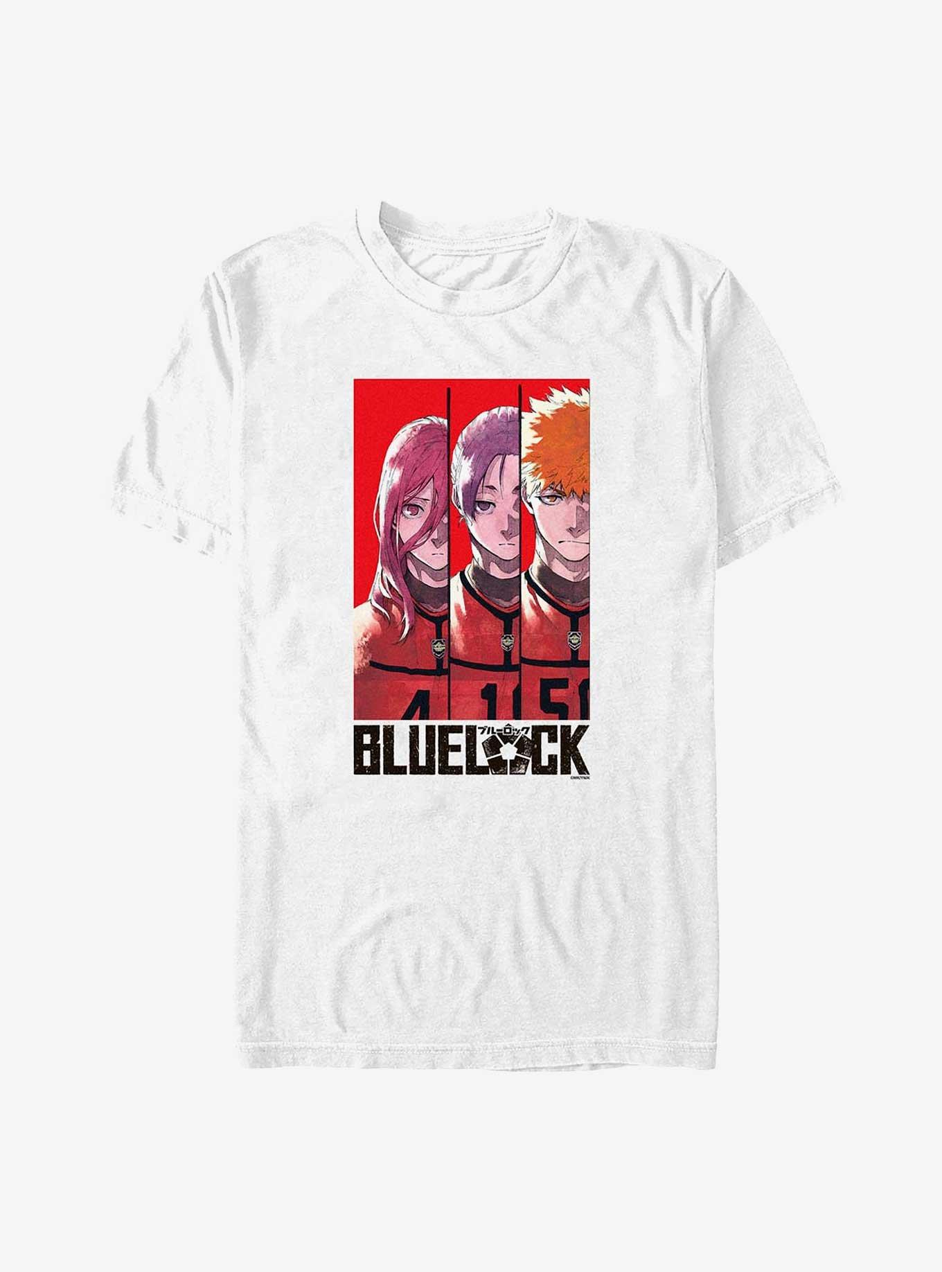 Blue Lock Team Red Hyoma Chigiri Reo Mikage Rensuke Kunigami Big & Tall T-Shirt, WHITE, hi-res