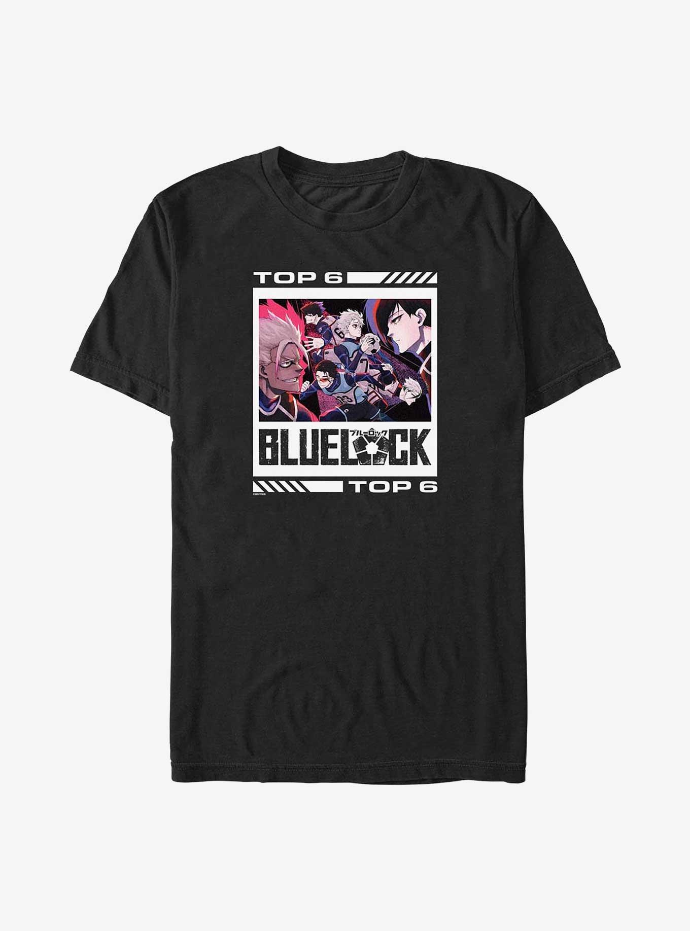 Blue Lock Top 6 Players Big & Tall T-Shirt, BLACK, hi-res