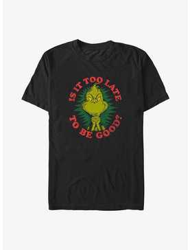 Dr. Seuss The Grinch Who Stole Christmas Too Late To Be Good Big & Tall T-Shirt, , hi-res