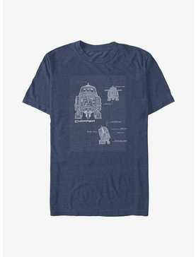 Star Wars: Rebels Chopper Schematics Blueprint Big & Tall T-Shirt, , hi-res