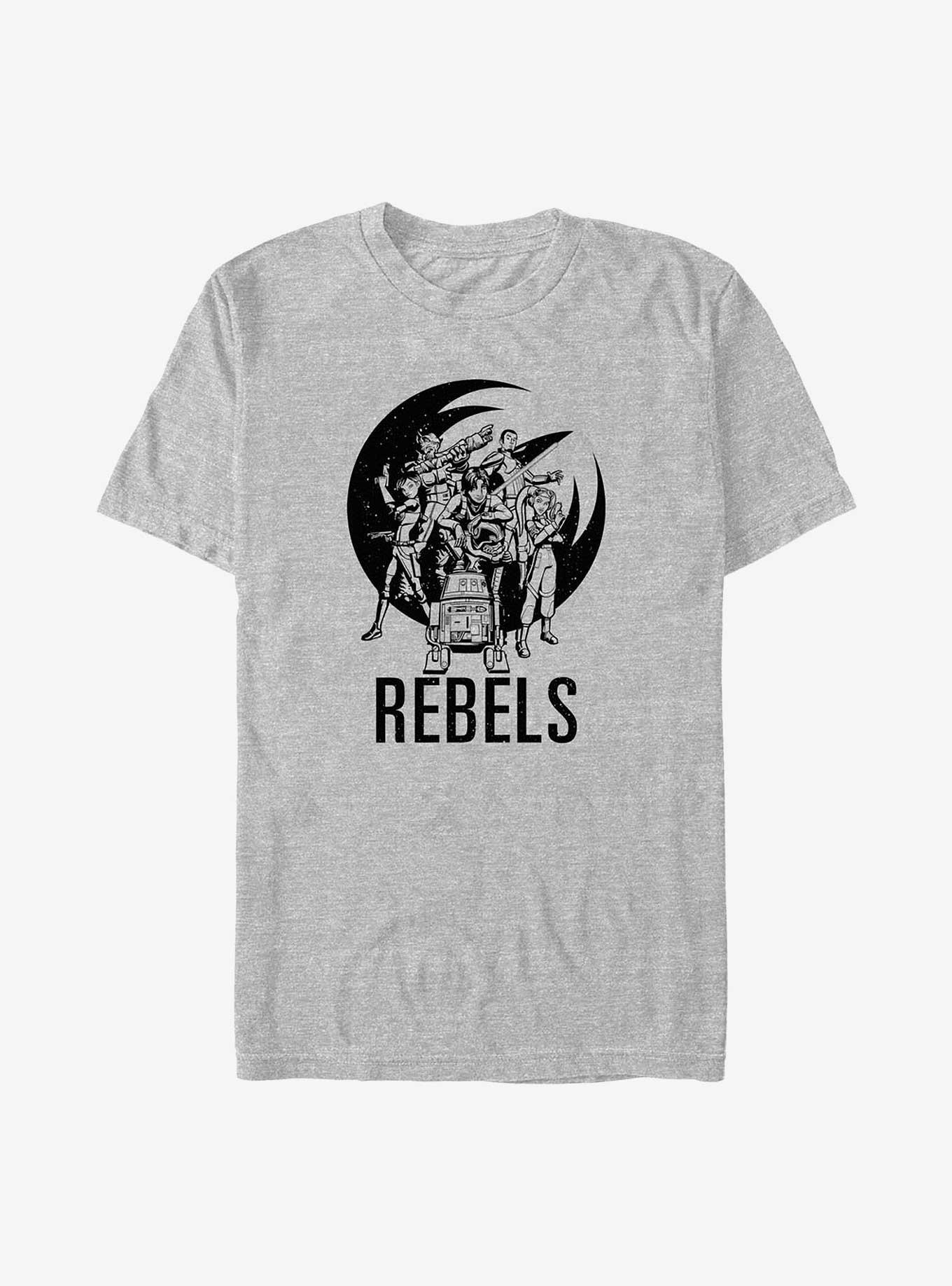 Star Wars: Rebels Rebel Crew Big & Tall T-Shirt, ATH HTR, hi-res