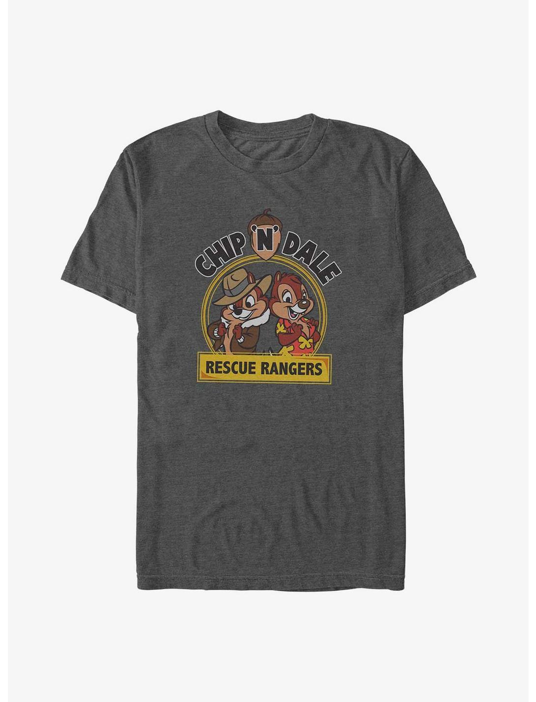 Disney Chip 'n' Dale Rescue Rangers Badge Big & Tall T-Shirt, CHAR HTR, hi-res