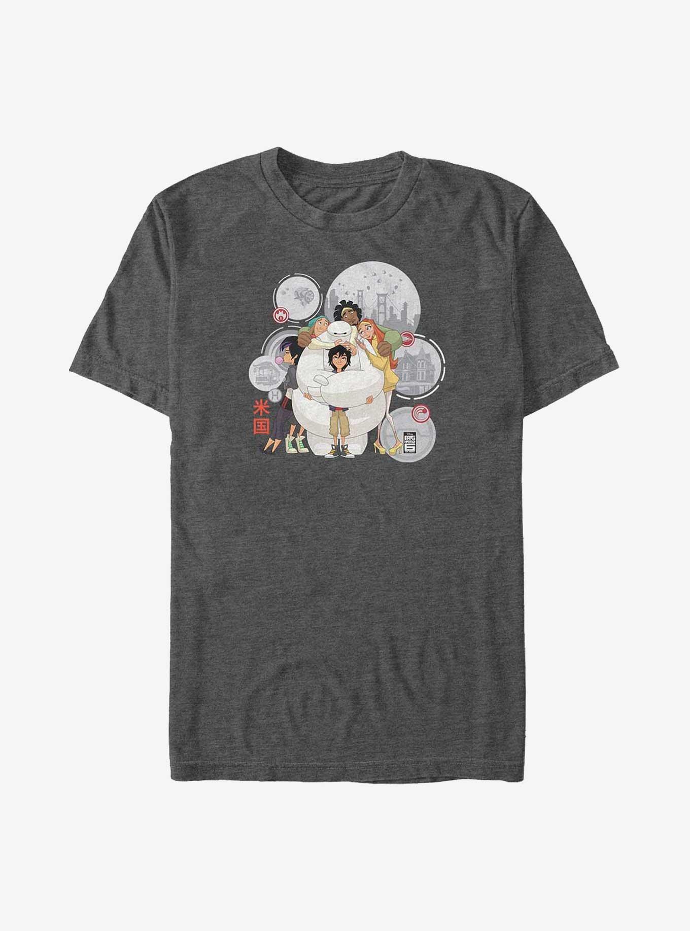 Disney Pixar Big Hero 6 Baymax Hugs Big & Tall T-Shirt