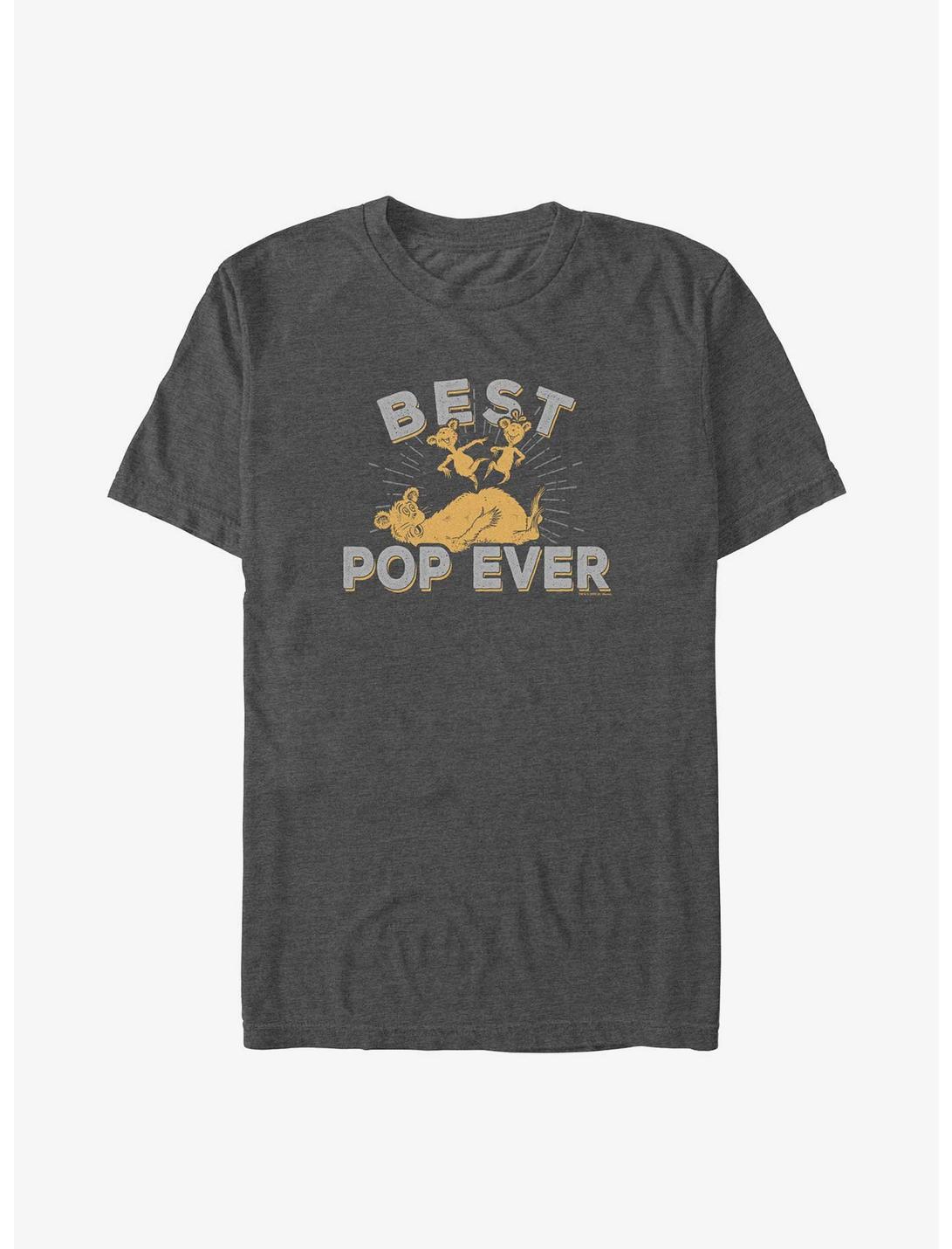 Dr. Seuss Hop On Pop Best Pop Ever Big & Tall T-Shirt, CHAR HTR, hi-res
