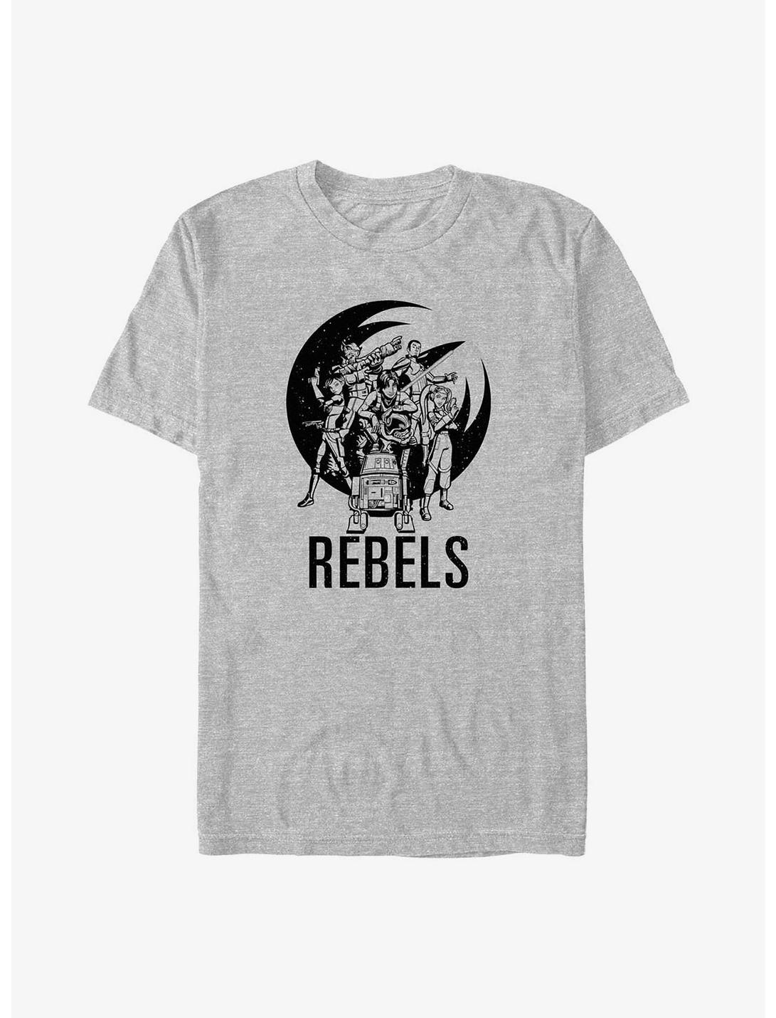 Star Wars: Rebels Rebel Crew Big & Tall T-Shirt, ATH HTR, hi-res