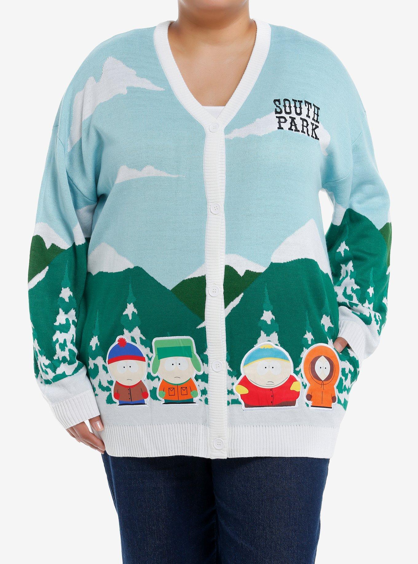 South Park Group Mountains Girls Cardigan Plus Size, MULTI, hi-res