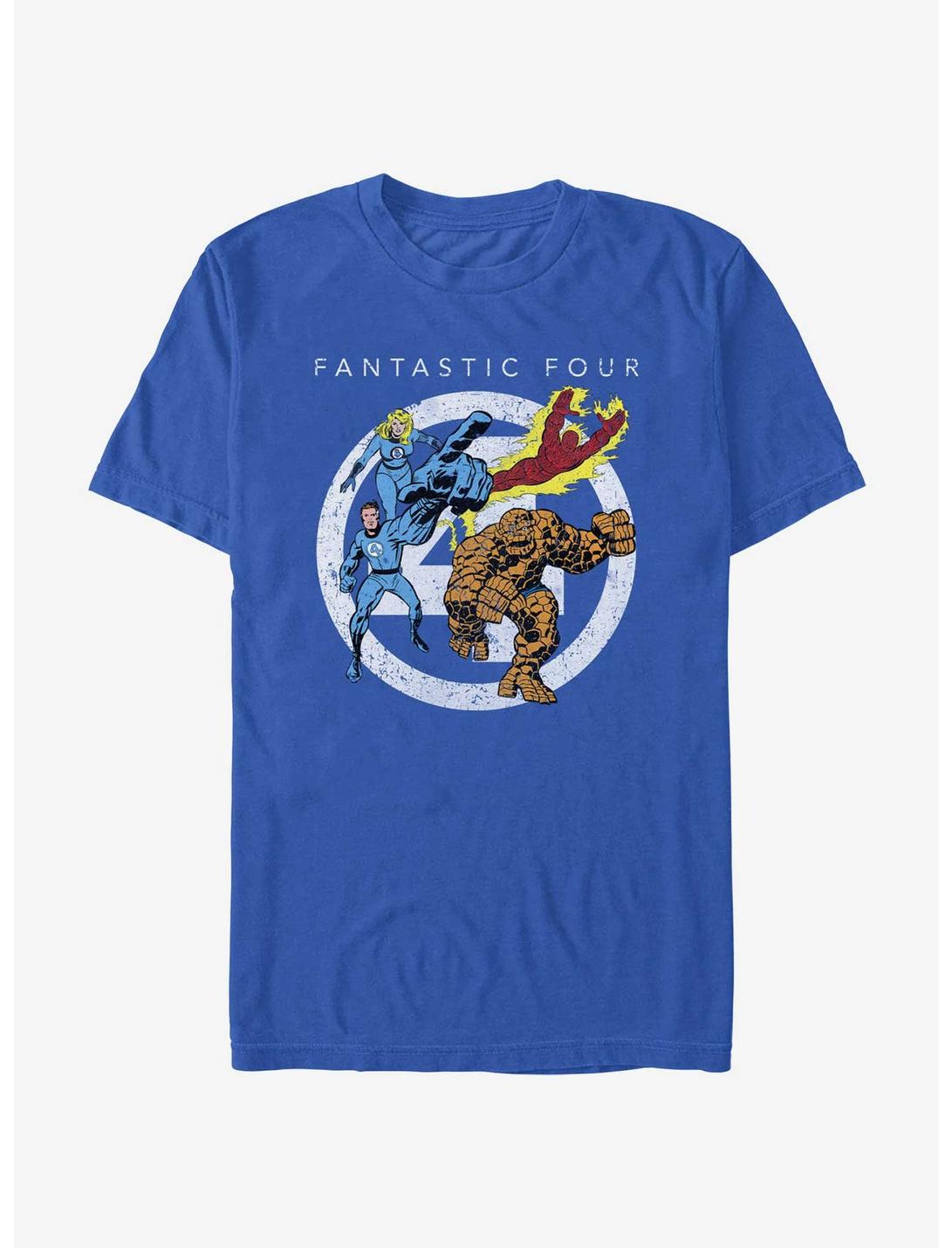 Marvel Fantastic Four Team Four Front T-Shirt, ROYAL, hi-res