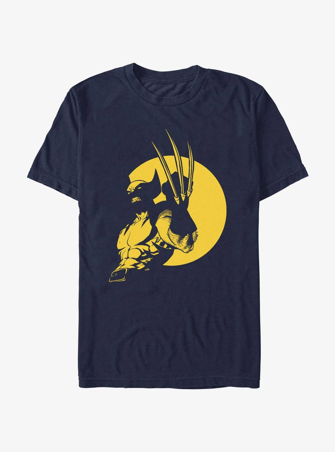 Marvel Wolverine Triple Blade T-Shirt, NAVY, hi-res