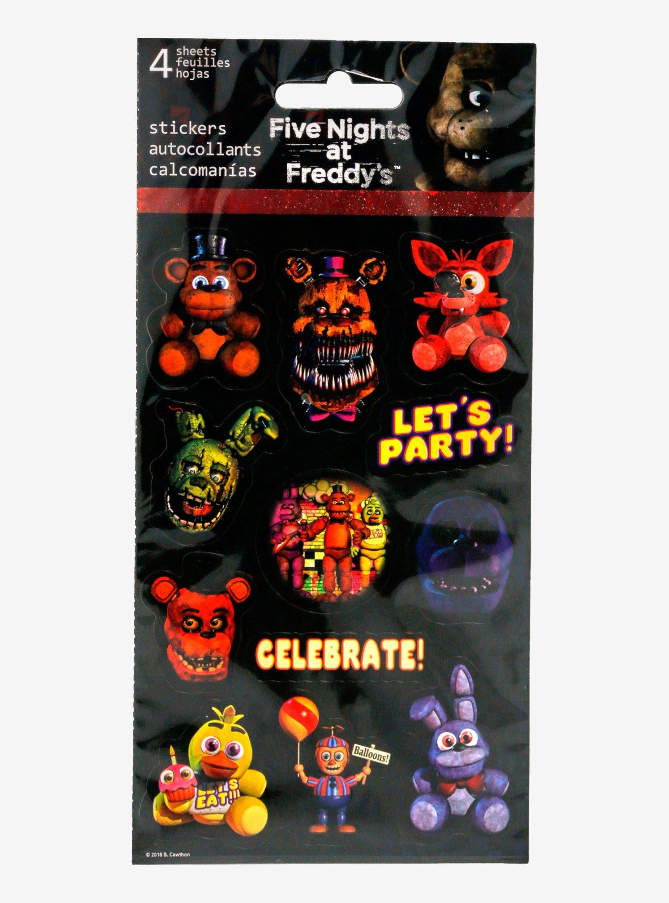 Five Nights Freddys Stickers, Game Stickers Toy