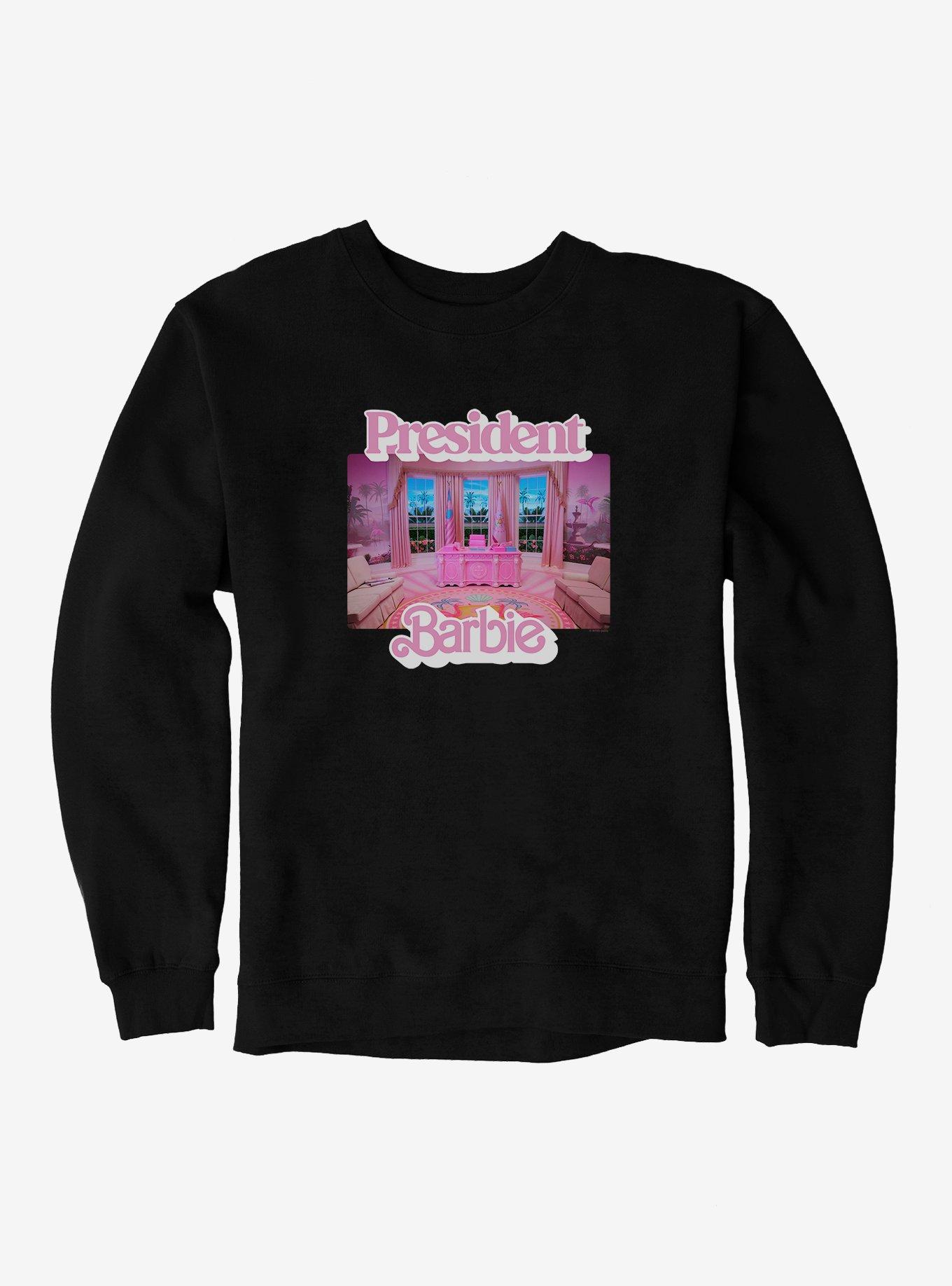 Barbie Movie President Pink Oval Office Sweatshirt
