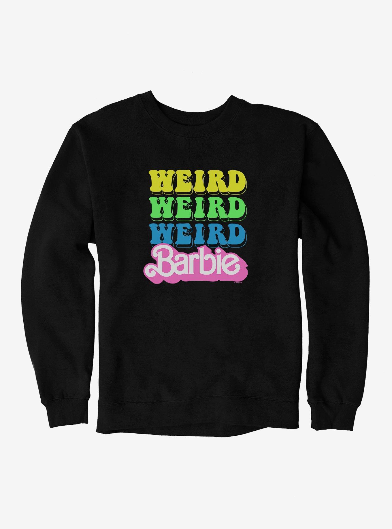Barbie Movie Weird Barbie Logo Sweatshirt, BLACK, hi-res