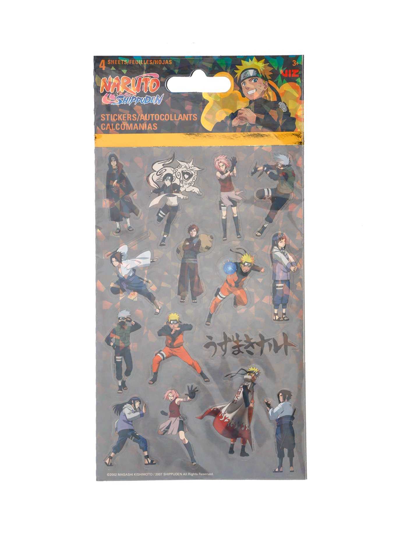 Naruto Shippuden Character Sticker Sheet, , hi-res