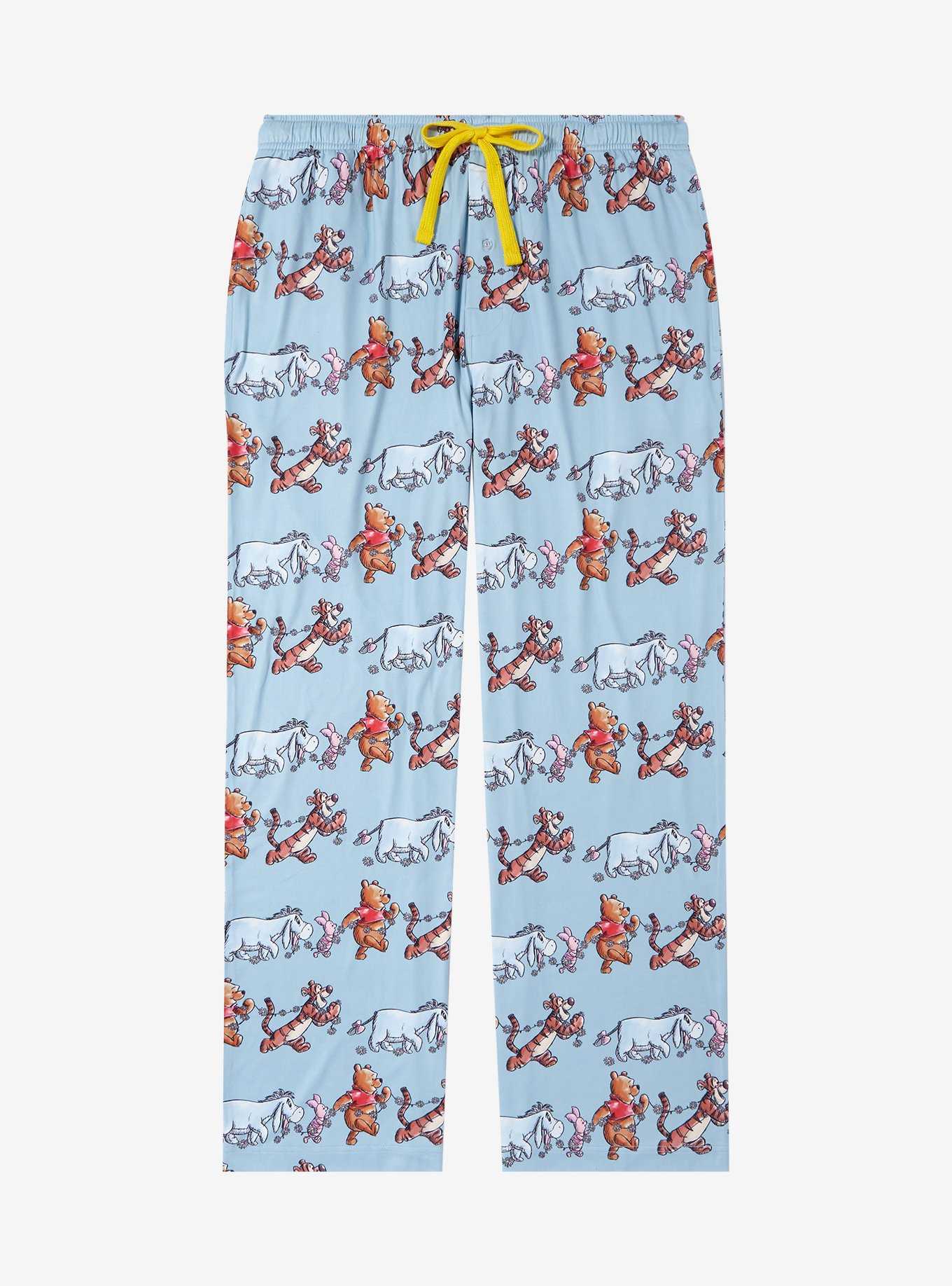 Disney Winnie the Pooh and Friends Marching Allover Print Sleep Pants — BoxLunch Exclusive, , hi-res
