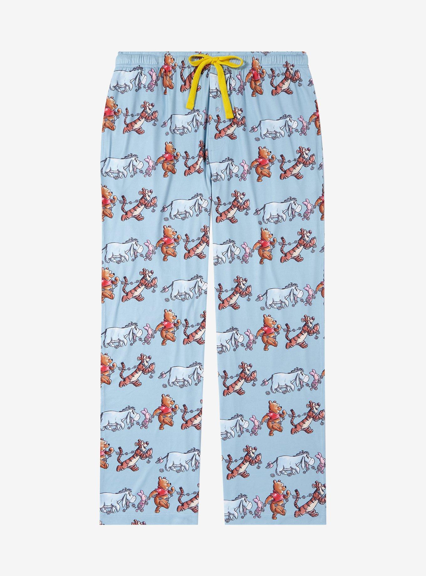 Disney Winnie the Pooh and Friends Marching Allover Print Sleep Pants — BoxLunch Exclusive, , hi-res