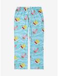 SpongeBob SquarePants Patrick and SpongeBob Swimming Allover Print Sleep Pants - BoxLunch Exclusive, BLUE, hi-res