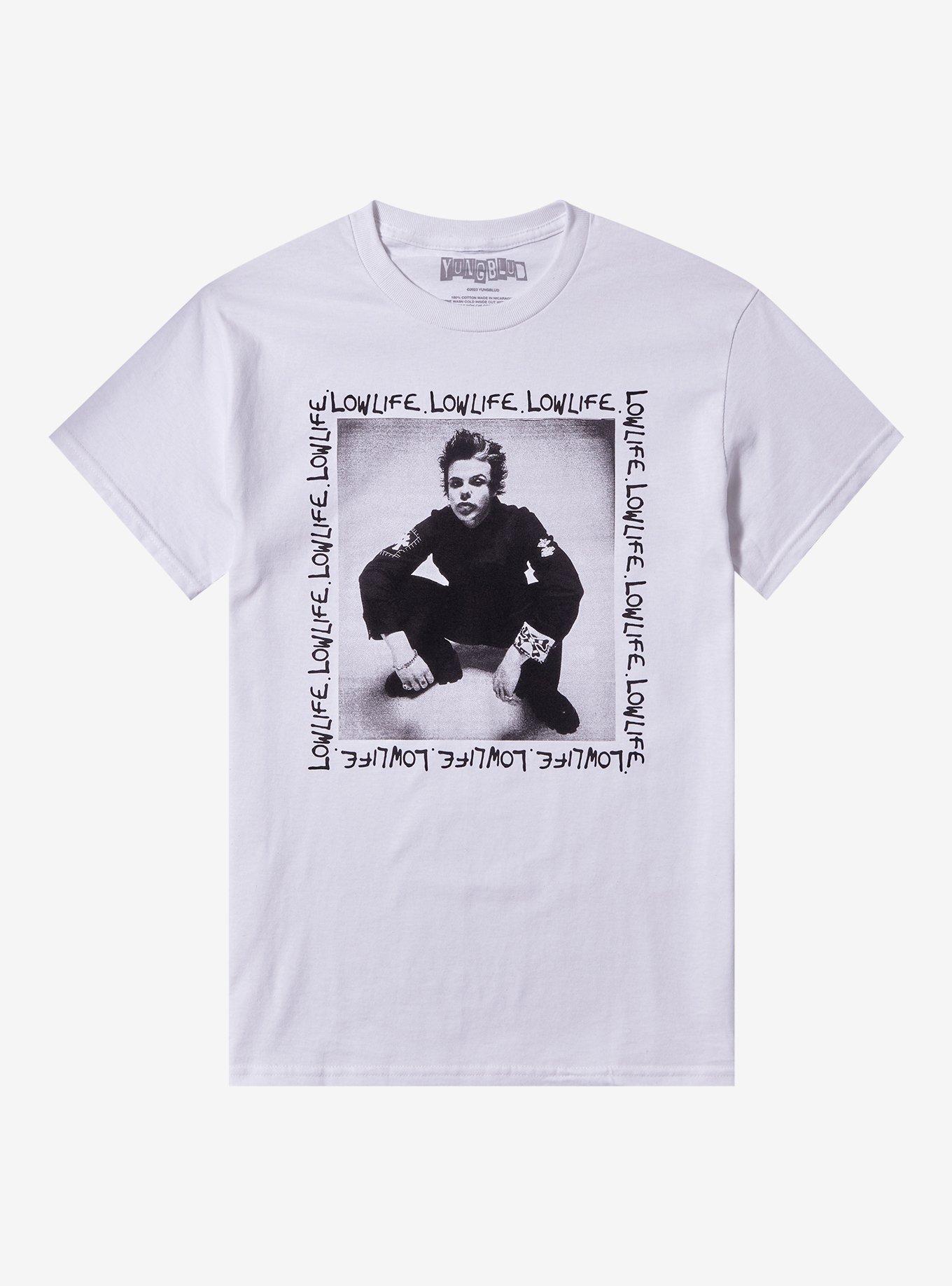 Yungblud Lowlife Boyfriend Fit Girls T-Shirt, BRIGHT WHITE, hi-res