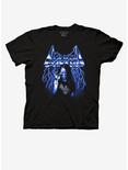 Aaliyah Chrome Logo Boyfriend Fit Girls T-Shirt, BLACK, hi-res