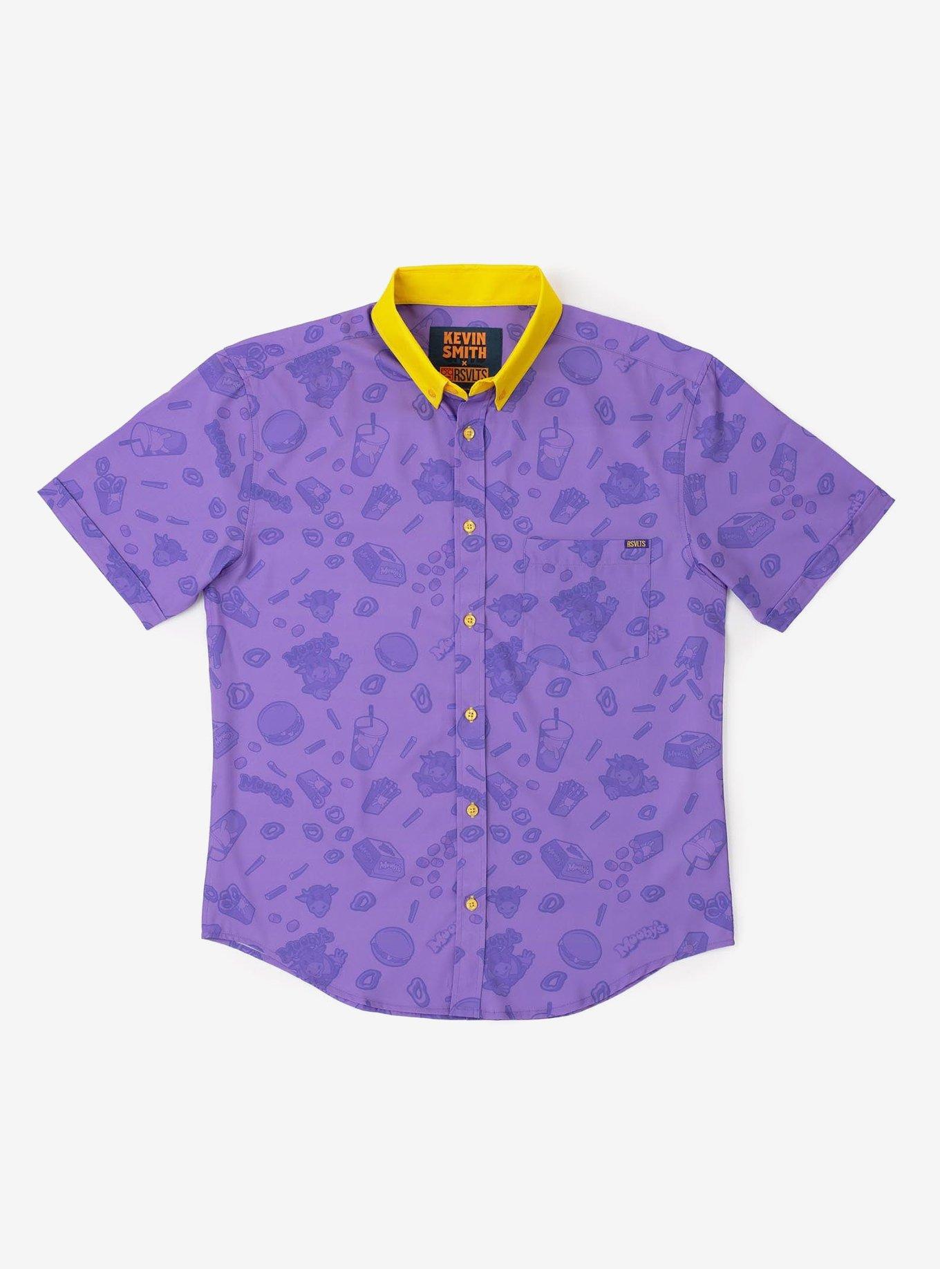 RSVLTS x Kevin Smith "Mooby's" Button-Up Shirt, PURPLE, hi-res