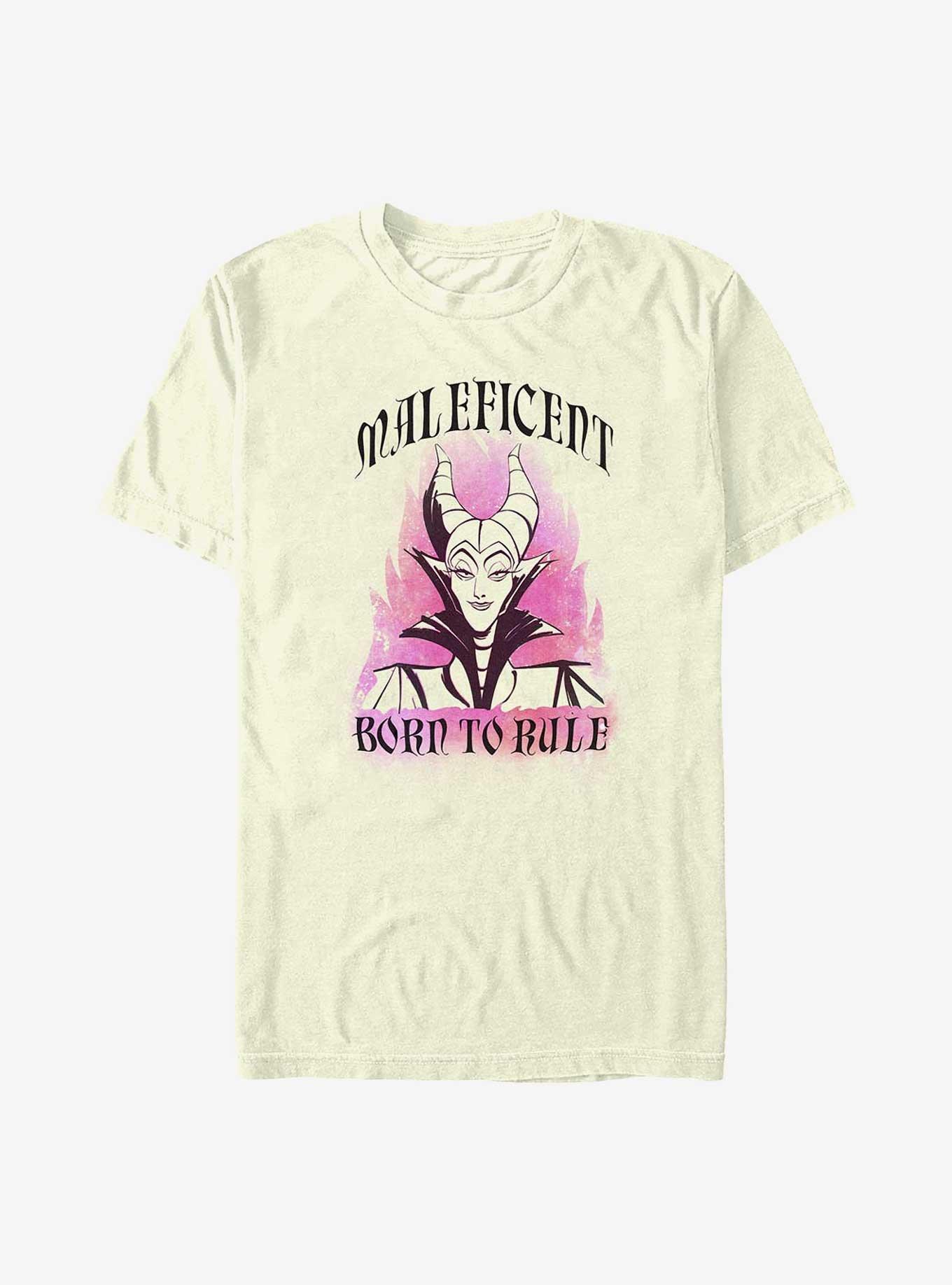 Disney Sleeping Beauty Maleficent Born To Rule T-Shirt, NATURAL, hi-res