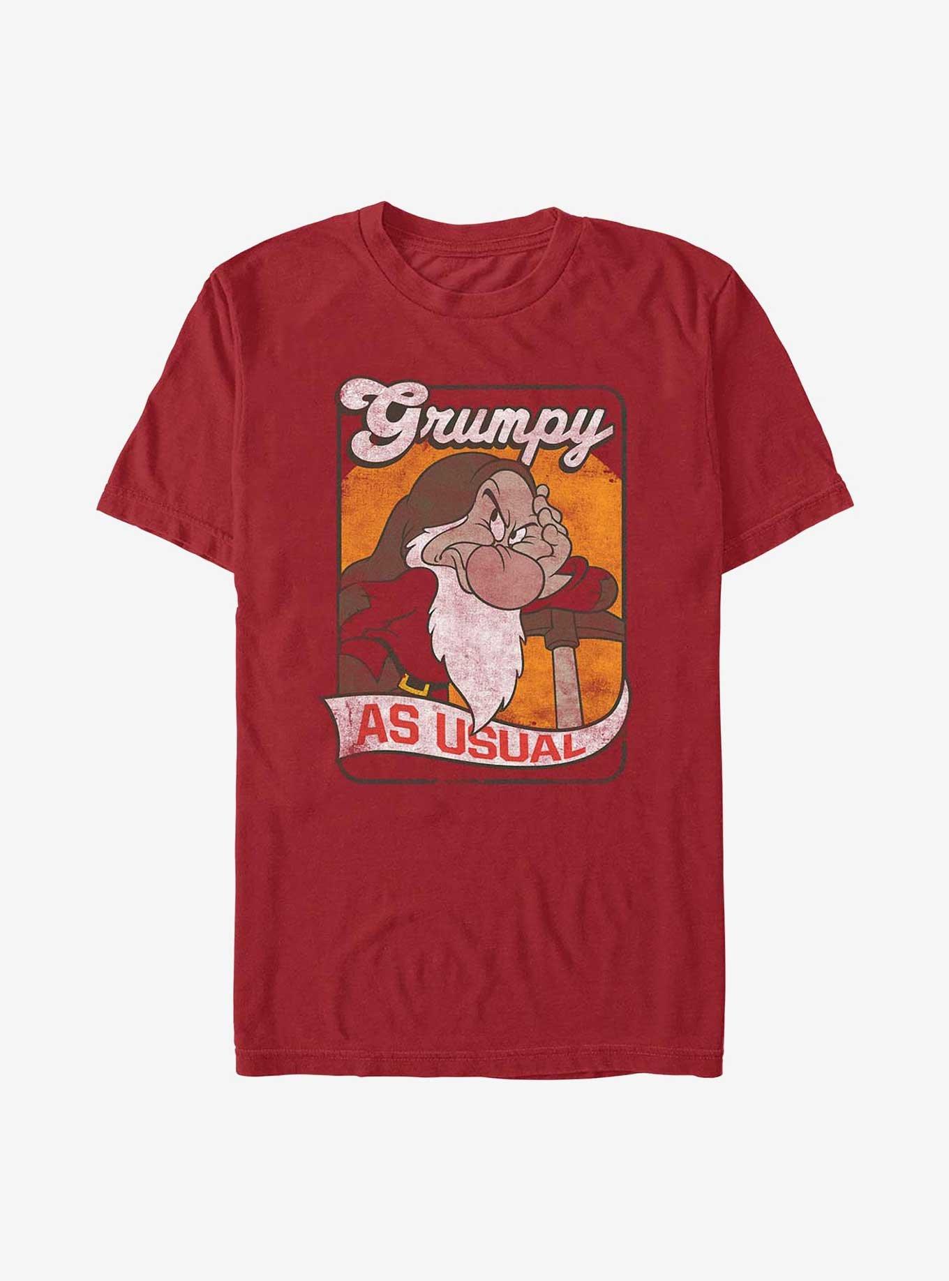 Disney Snow White and the Seven Dwarfs Grumpy Card T-Shirt, , hi-res