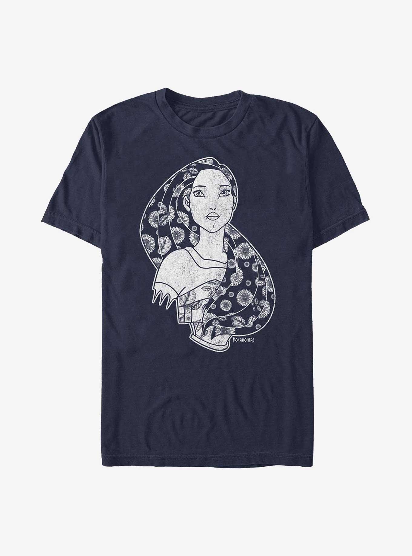 Disney Pocahontas Wind Outlined T-Shirt, , hi-res