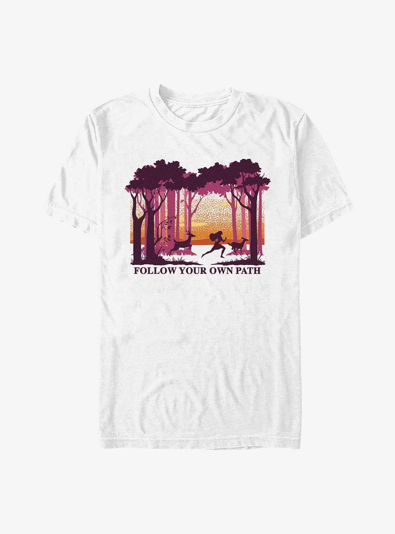 Disney Pocahontas Deer Forest Run T-Shirt, WHITE, hi-res