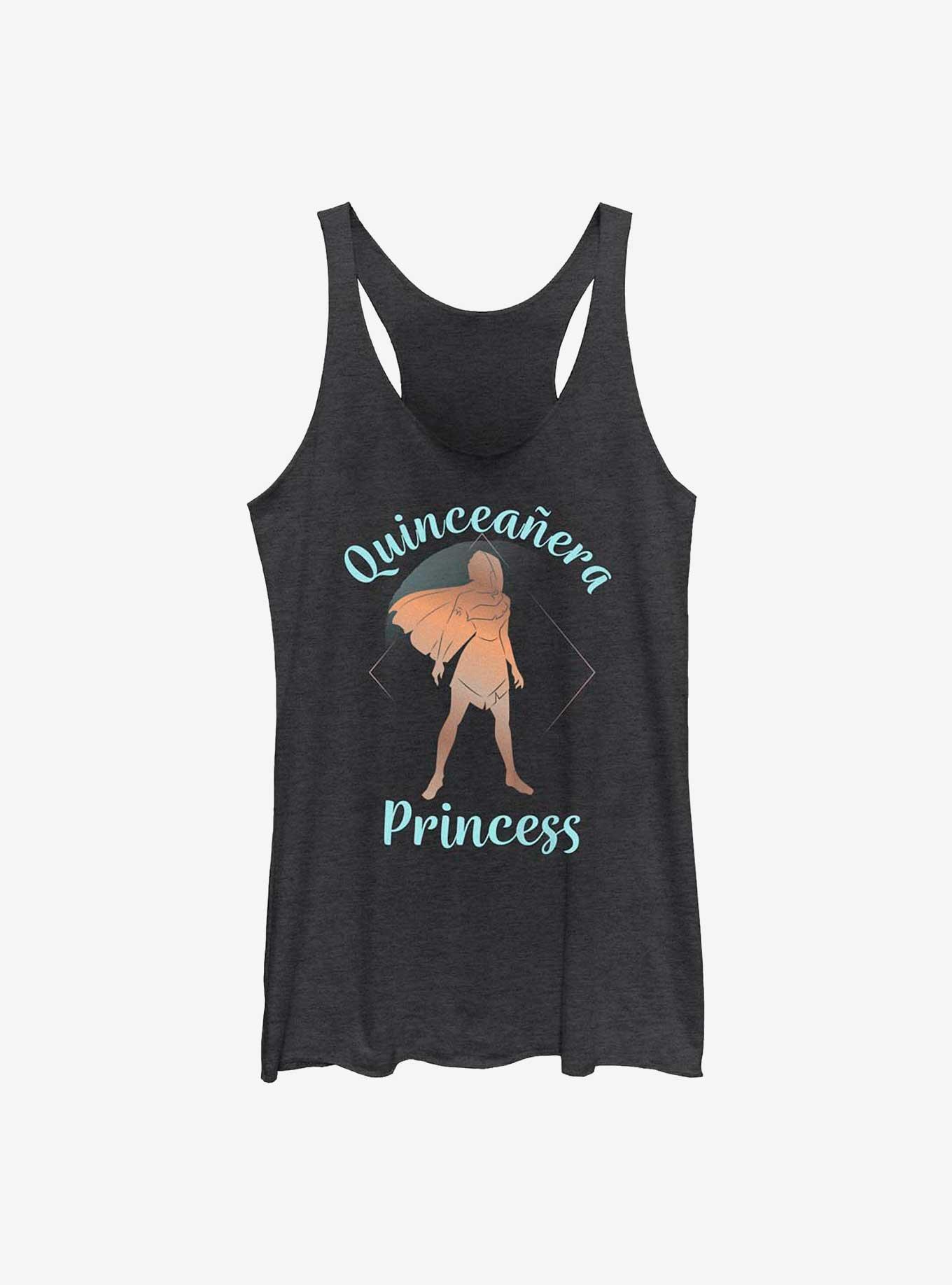 Disney Pocahontas Birthday Quinceanera Princess Pocahontas Girls Tank, BLK HTR, hi-res