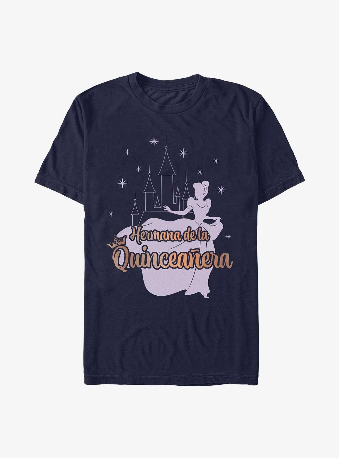 Disney Princess Cinderella Birthday Quinceanera Sister T-Shirt, NAVY, hi-res