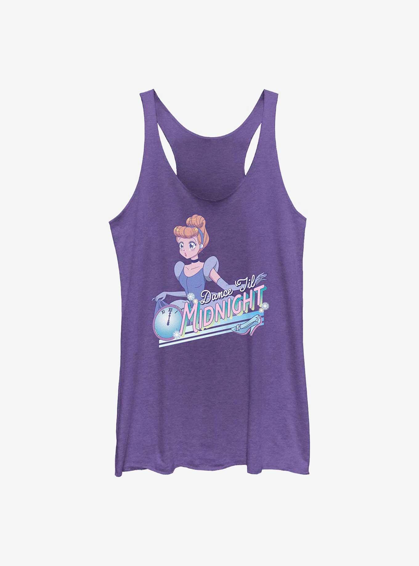 Disney Cinderella Anime Style Dance Til Midnight Girls Tank, PUR HTR, hi-res