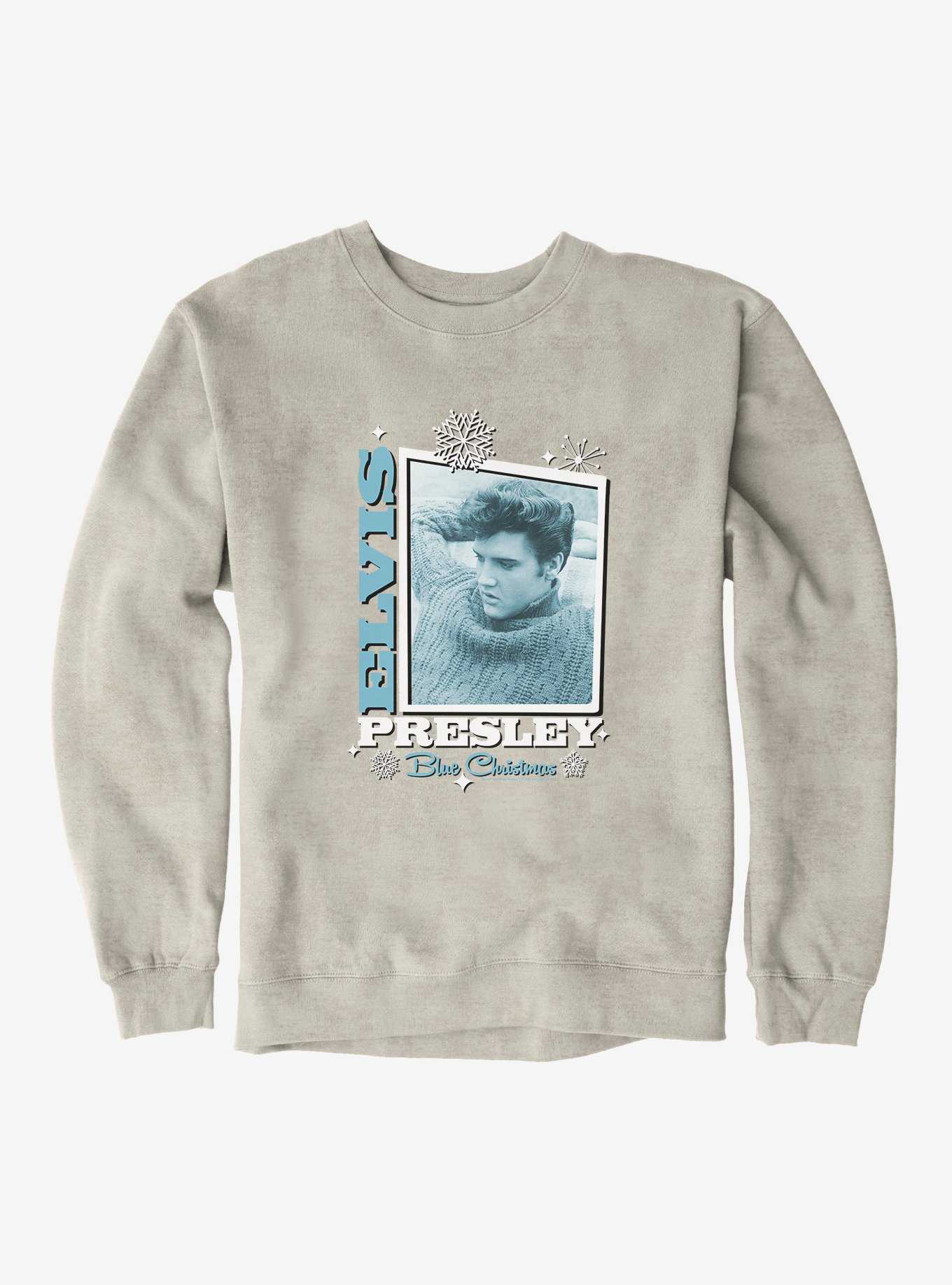 Elvis Presley Blue Christmas Sweatshirt, , hi-res