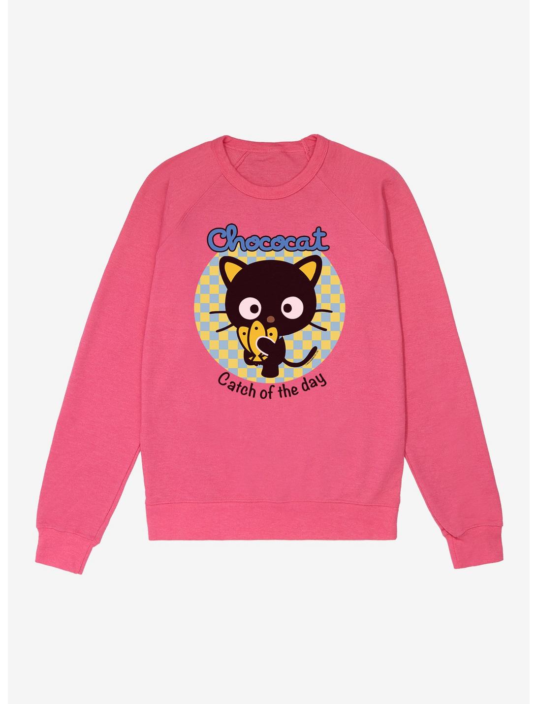Hello Kitty & Friends Chococat French Terry Sweatshirt, HELICONIA HEATHER, hi-res