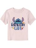 Disney Lilo & Stitch Birthday Girl Stitch Toddler T-Shirt, LIGHT PINK, hi-res