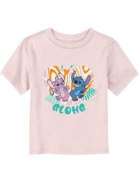 Disney Lilo & Stitch Angel Groovy Heart Toddler T-Shirt, , hi-res
