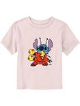 Disney Lilo & Stitch Alien Suit Stitch Toddler T-Shirt, LIGHT PINK, hi-res