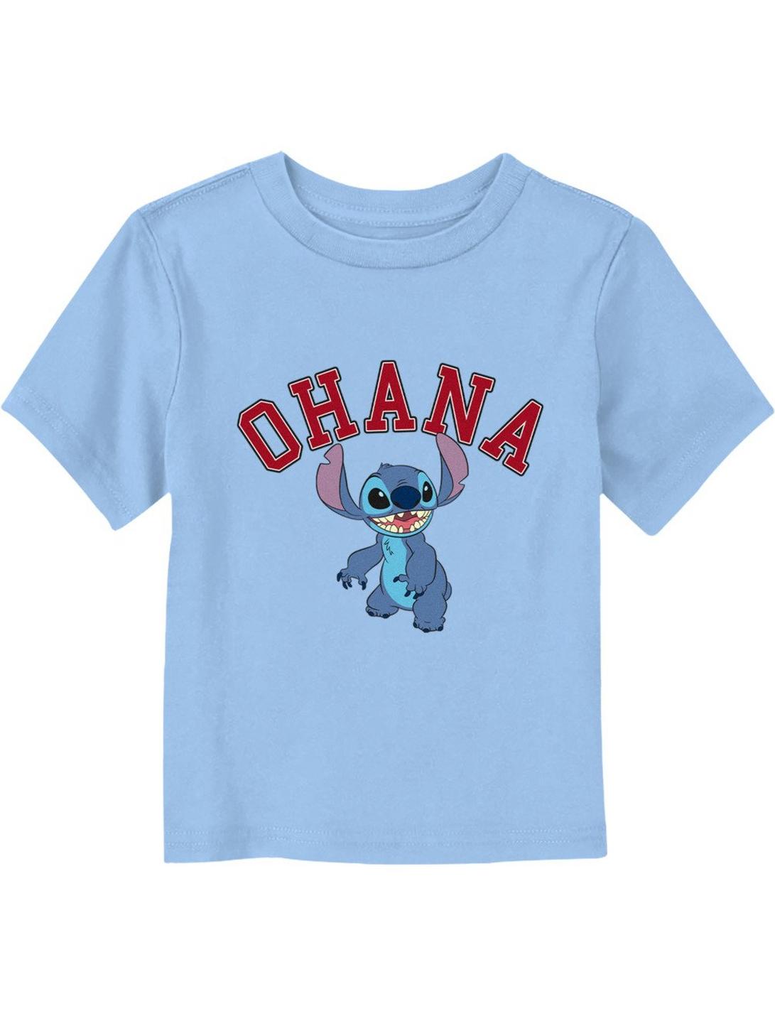 Disney Lilo & Stitch Ohana Collegiate Toddler T-Shirt, LT BLUE, hi-res